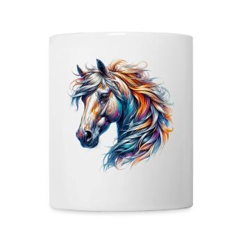 Cheval - Mug blanc - blanc - Devant
