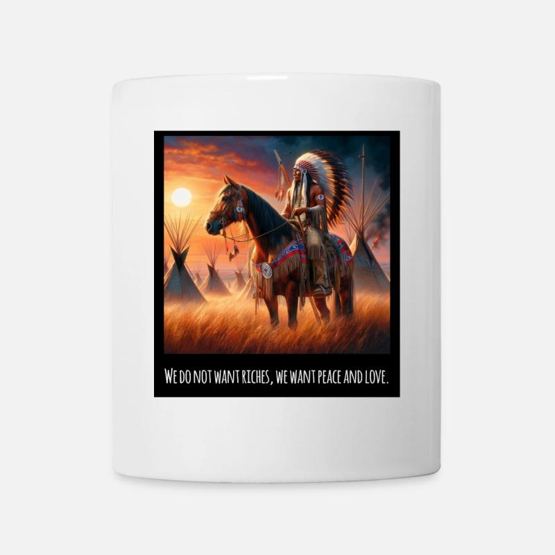 Art amérindien - Mug blanc - blanc