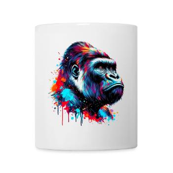 Gorille - Mug blanc - blanc - Devant