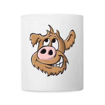 Pig dog naughty - Mug - white - Front