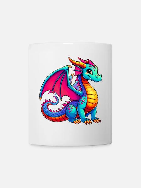 Drache - Tasse - Weiß