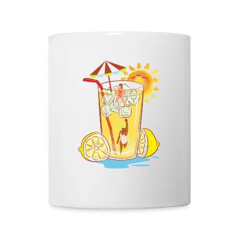 Erfrischender Zitronen-Relax-Design - Tasse - Weiß - Vorne