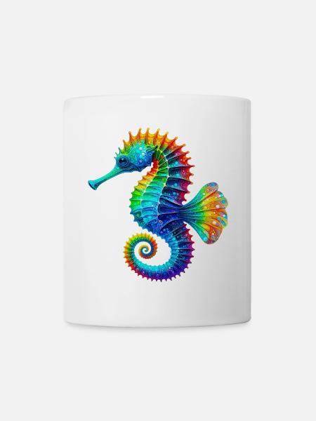 Seepferdchen - Tasse - Weiß