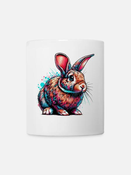 Kaninchen - Tasse - Weiß