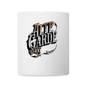 Vieille garde puisque xxxx insérez votre date de naissance - Mug blanc - blanc - Devant