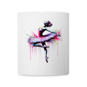 Ballet dancer with tutu - Mug - white - Front