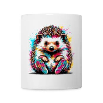 Hérisson avec chaussures de sport Sneaker Sneakers - Mug blanc - blanc - Devant