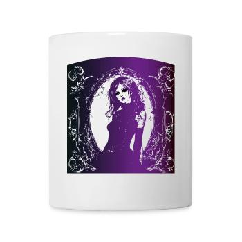 Fille fée gotique elfe dépressif brave pwr Halloween - Mug blanc - blanc - Devant