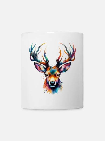 Cerf - Mug blanc - blanc