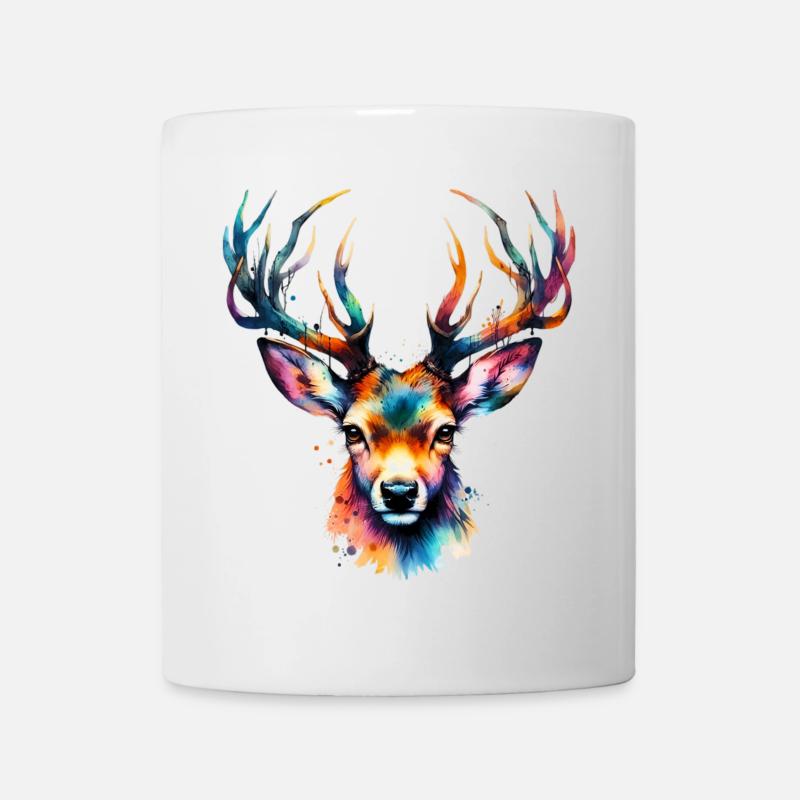 Cerf - Mug blanc - blanc