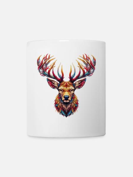 Cerf - Mug blanc - blanc