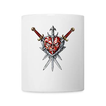 Cœur courageux - Mug blanc - blanc - Devant