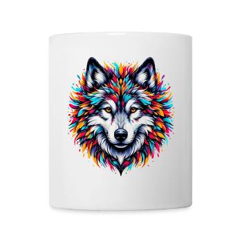 Loup - Mug blanc - blanc - Devant