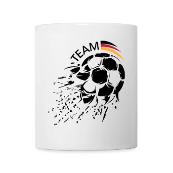 Équipe de football Allemagne Ball Explosion Logo icon - Mug blanc - blanc - Devant