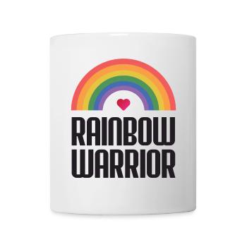 LGBTQ-Pride-Monat - Rainbow Warrior - Tasse - Weiß - Vorne