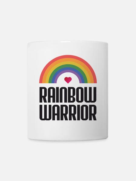 LGBTQ-Pride-Monat - Rainbow Warrior - Tasse - Weiß
