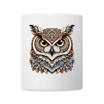 Hibou - Mug blanc - blanc - Devant