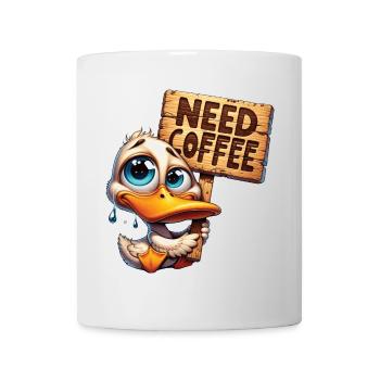 Need Coffee - Brauchte Kaffee - Tasse - Weiß - Vorne