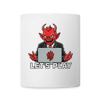 Diable rouge - Mug blanc - blanc - Devant