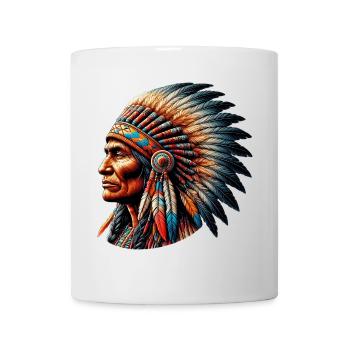 Peau rouge amérindienne américaine - Mug blanc - blanc - Devant