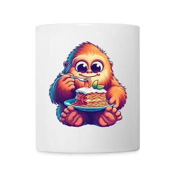 Bigfoot Sasquatch Sweet Lasagna Italian - Mug - white - Front