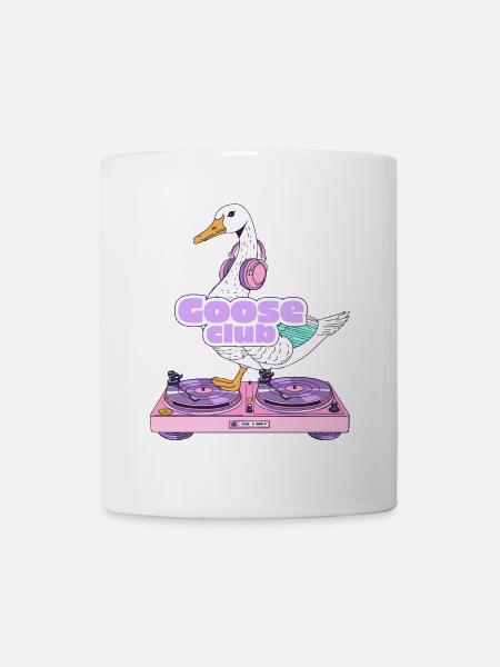 DJ Goose Club Illustration - Mug blanc - blanc