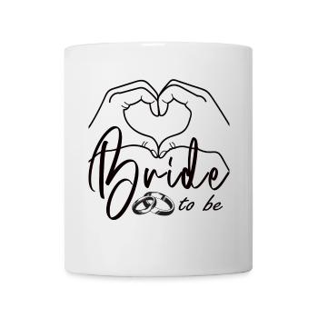 Mariée en herbe – Design nuptial minimaliste - Mug blanc - blanc - Devant