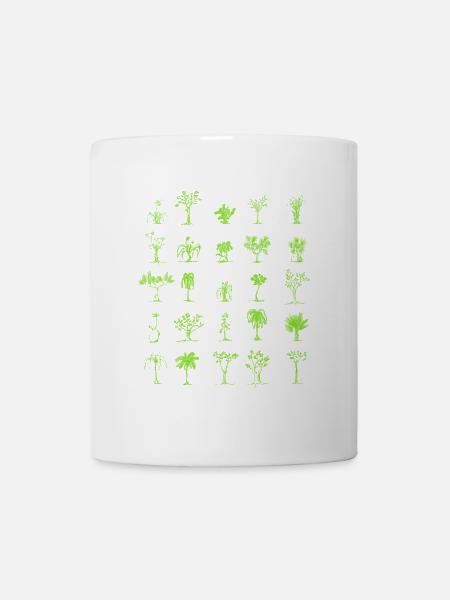 Plants and Trees in Green - Mug - white