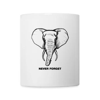 Elephant - Never forget - Mug - white - Front