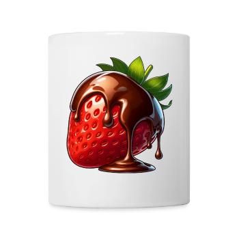 Strawberry Chocolate Melt Candy Dessert - Mug - white - Front
