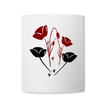 Tulpen mit Ameisen - Tasse - Weiß - Vorne