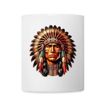 Peau rouge amérindienne américaine - Mug blanc - blanc - Devant