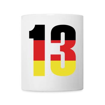 Maillot 13 numéros Allemagne - Mug blanc - blanc - Devant