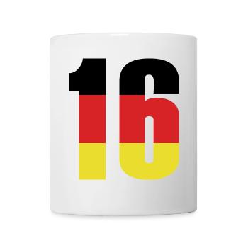 Maillot 16 numéros Allemagne - Mug blanc - blanc - Devant