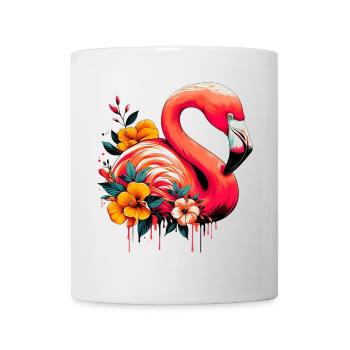 Flamant - Mug blanc - blanc - Devant