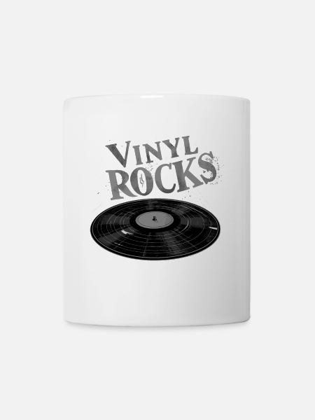 vinyl rocks - Tasse - Weiß