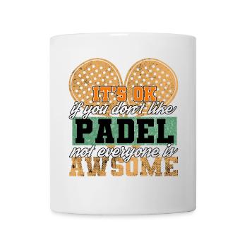 Raquette de padel Tennis Sport I Cadeau - Mug blanc - blanc - Devant