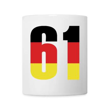 61 Number Germany Jersey - Mug - white - Front