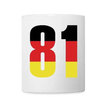 81 Number Germany Jersey - Mug - white - Front