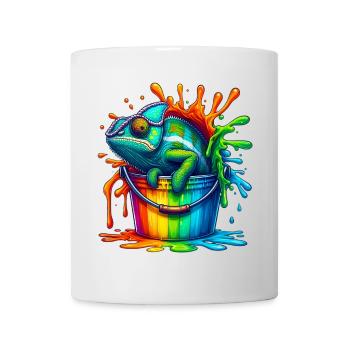 Caméléon - Mug blanc - blanc - Devant