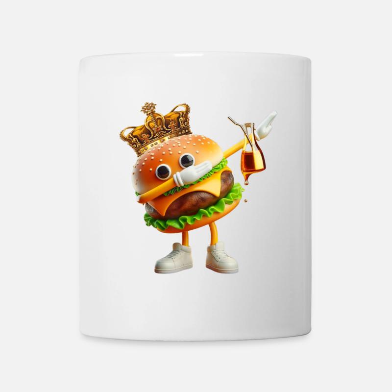 Royal Burger King : Héros couronné - Mug blanc - blanc