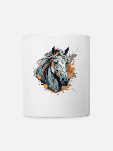 Pferdeliebe - Tasse - Weiß