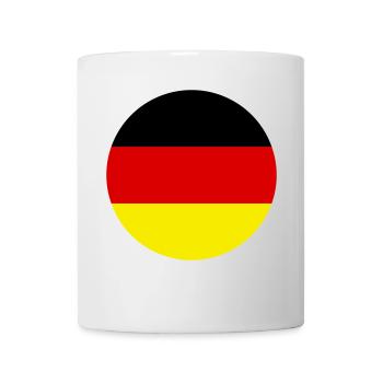 Drapeau Allemagne Allemagne Trois couleurs Vector Rond - Mug blanc - blanc - Devant