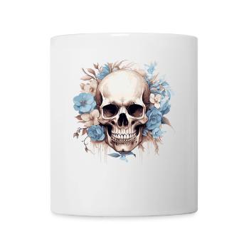 Flower Skull - Mug - white - Front