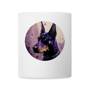 Cool Doberman - Mug blanc - blanc - Devant
