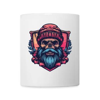 Crâne de bûcheron - Mug blanc - blanc - Devant