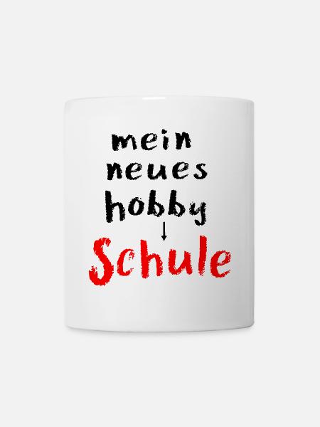Schule Schulanfang Hobby - Tasse - Weiß