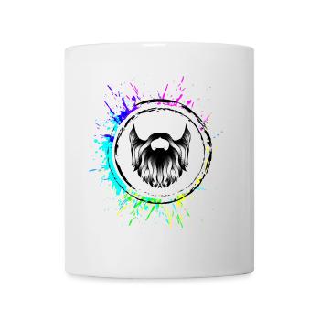 Icône de barbe - Mug blanc - blanc - Devant