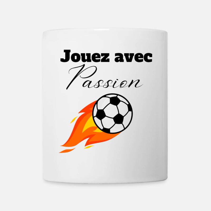 Spielen Sie mit Leidenschaft - Tasse - Weiß