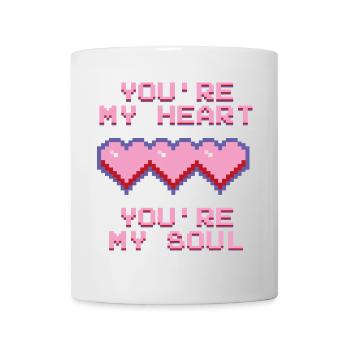 Tu es mon cœur - Nostalgie des années 90 Rétro Dire Coeur - Mug blanc - blanc - Devant